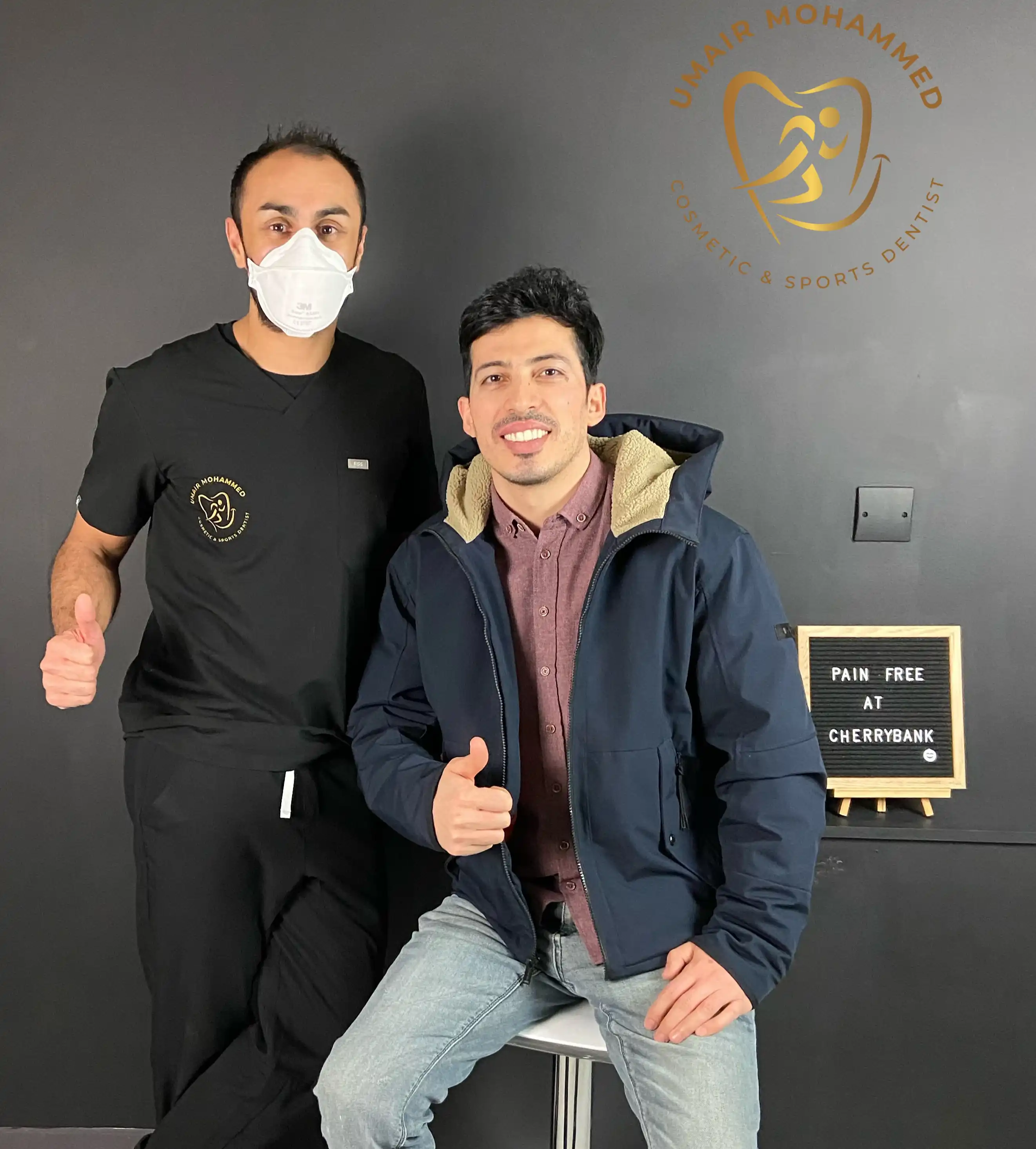 Dr Umair Mohammed with Happy Patient 65