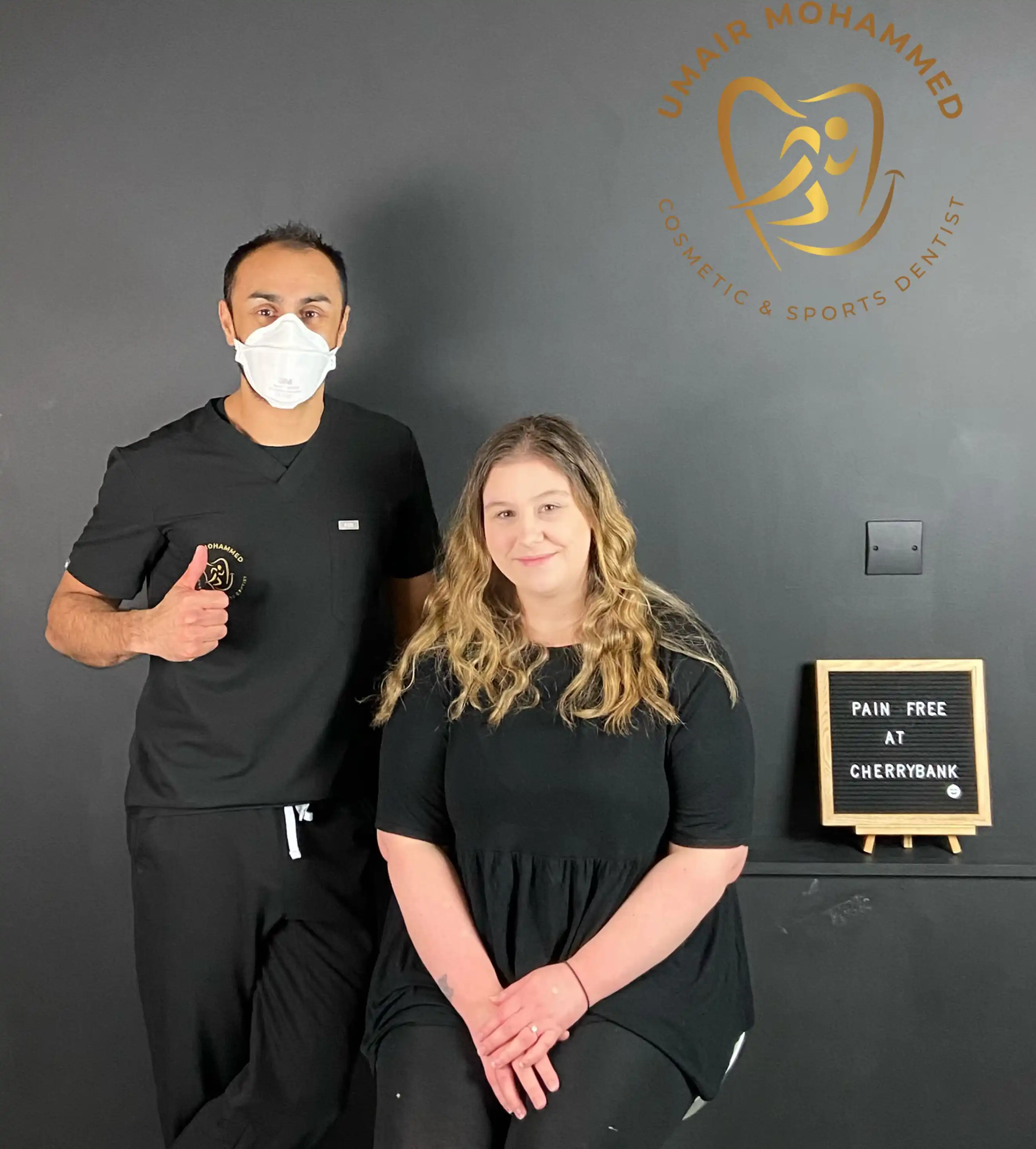 Dr Umair Mohammed with Happy Patient 70